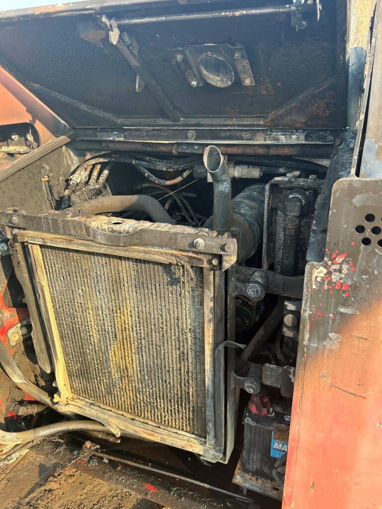 Kyber Run Burned Skid Loader Engine